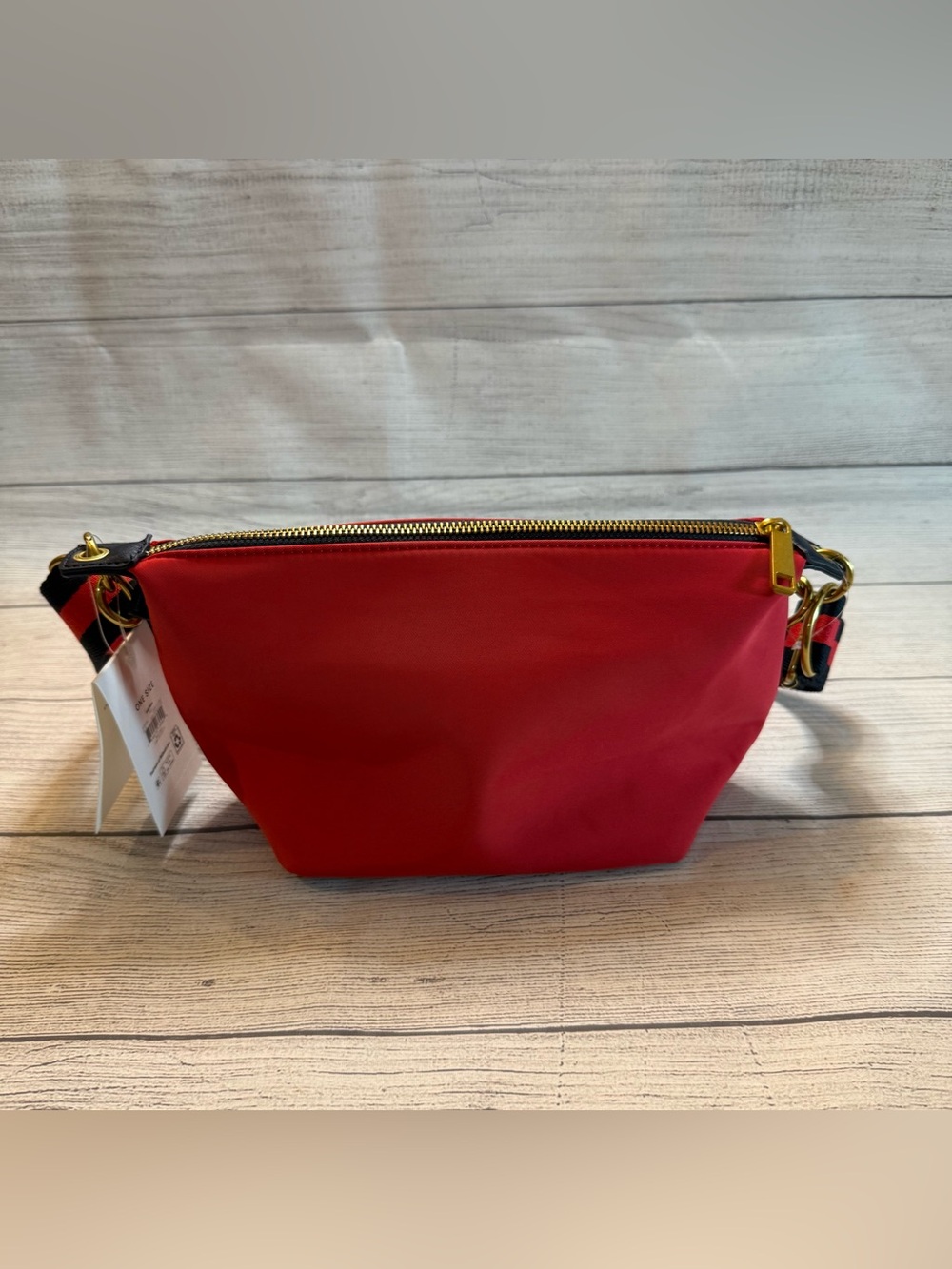 Free Assembly Red Women's Crossbody Bag with Gold Hardware
